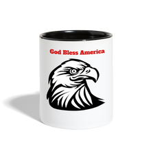 Load image into Gallery viewer, God Bless America Coffee Mug - white/black