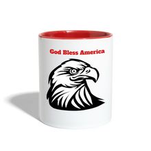 Load image into Gallery viewer, God Bless America Coffee Mug - white/red
