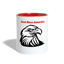 Load image into Gallery viewer, God Bless America Coffee Mug - white/red