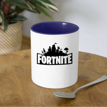 Load image into Gallery viewer, Fortnite Coffee Mug - white/cobalt blue
