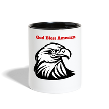 Cargar imagen en el visor de la galería, God Bless America Coffee Mug - white/black
