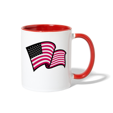 Carica l&#39;immagine nel visualizzatore di Gallery, God Bless America Coffee Mug - white/red
